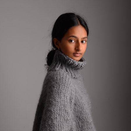 Chunky Boxy Sweater in Liquorice