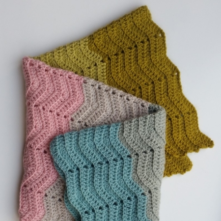 Textured Chevron Baby Blanket